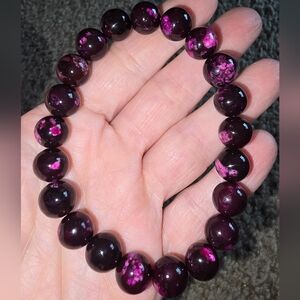 12mm Dark Red Jasper Bracelet